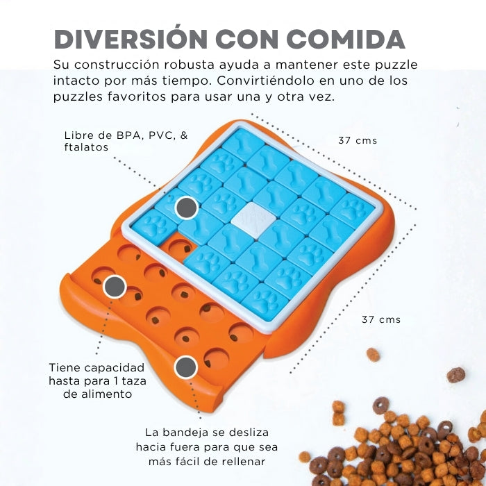 Propiedades de puzzle nivel 3 de Nina Ottosson Dog Challenge Slider nivel avanzado