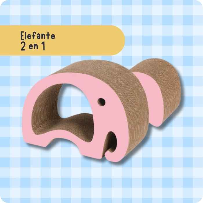 Rascador 2 en 1 para gatos | Gorila | Elefante | Rinoceronte | Catit Zoo