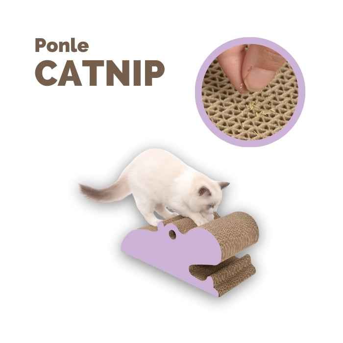 Rascador de piso para gatos | Hipopótamo | Catit Zoo