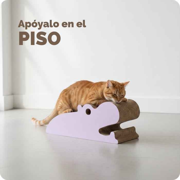 Rascador de piso para gatos | Hipopótamo | Catit Zoo