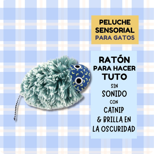 Ratón Nighttime Cuddle de Catstages. Un peluche sensorial para acompañar la noche de tu gatito.