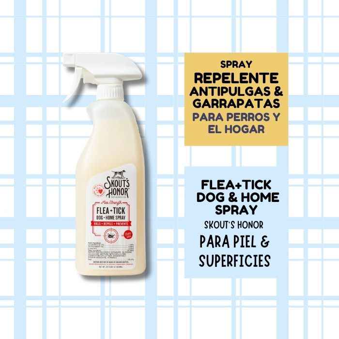Flea and Tick Skouts Honor Spray Antiparasitario para Perro y Hogar