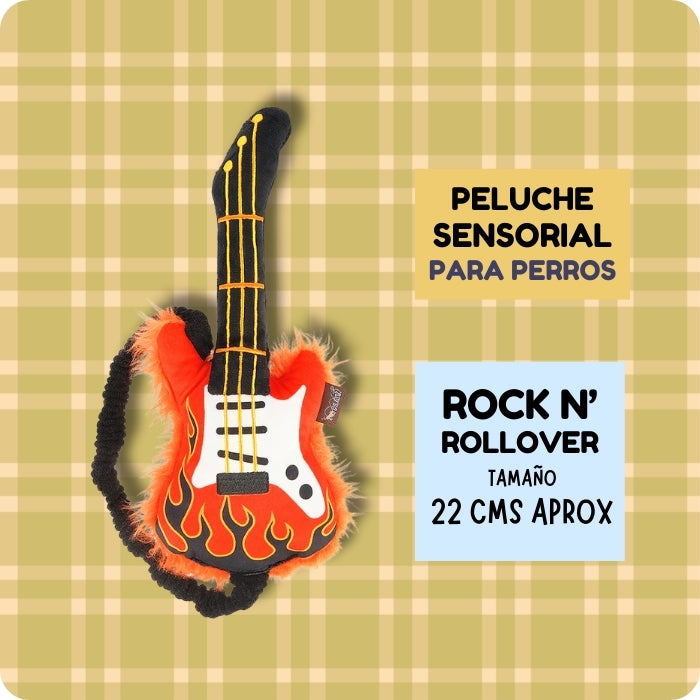 Peluche sensorial para perros Rock n' rollover de P.L.A.Y
