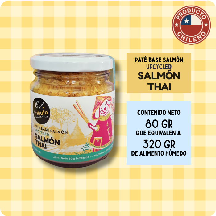 Paté liofilizado base salmon recete Salmon Thai Tributo
