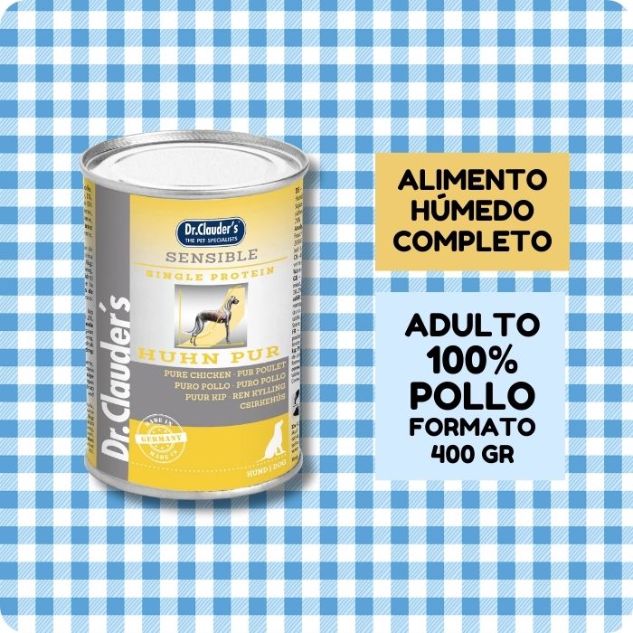 Alimento húmedo completo para perros monoproteico 100% pollo Pure Chicken
