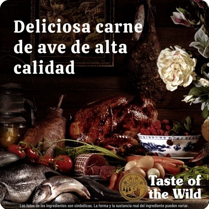 Taste of the Wild Ancient Wetlands con granos ancestrales y deliciosa carne de ave de alta calidad.