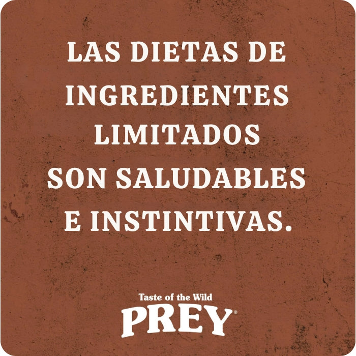 Taste Of the Wild Prey: las dietas de ingredientes limitados son saludables e instintivas.