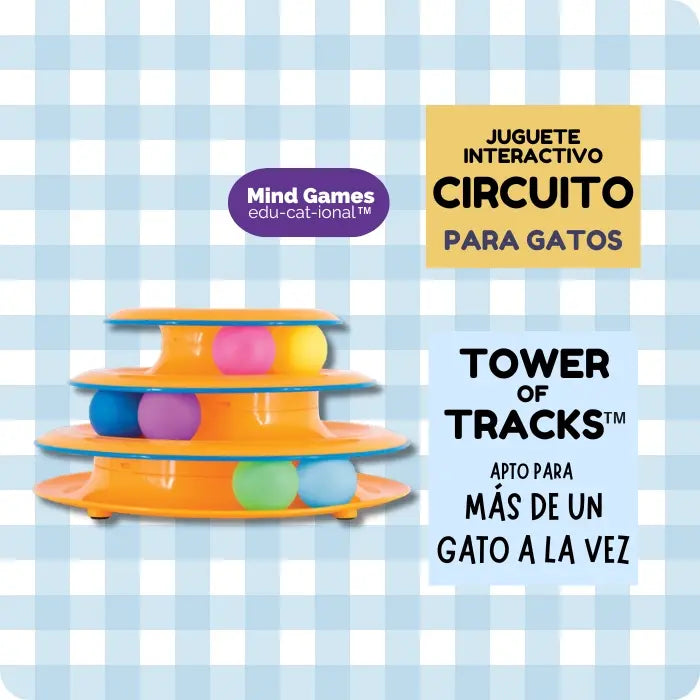 Juguete Interactivo Torre de Pistas Tower of Tracks Petstages
