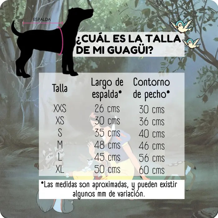 Disfraz de Blancanieves para perros y gatos | Confección Nacional