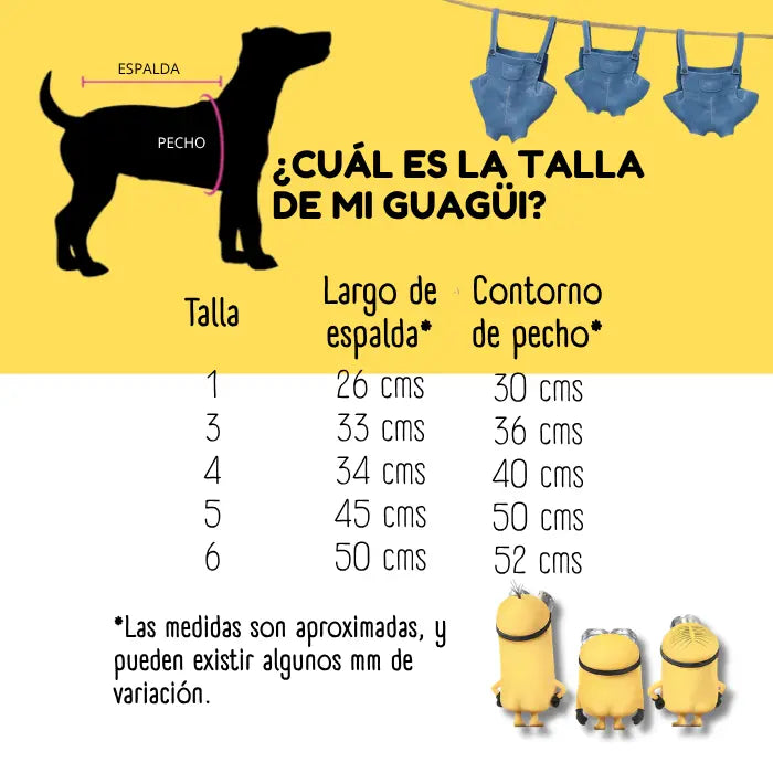 Disfraz de Minion para perros y gatos | Confección Nacional