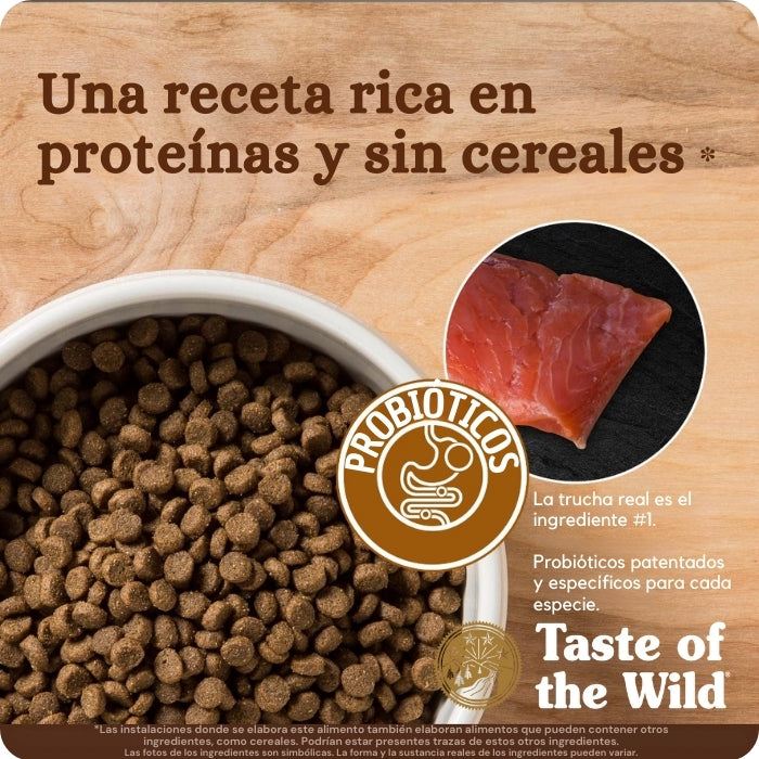 Canyon River para gatos de Taste of the Wild: una receta si cerales y rica en proteínas.