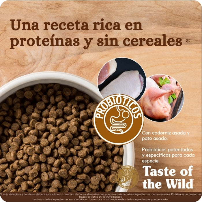 Alimento completo para gatos en todas las etapas de la vida Taste of the Wild Lowland Creek Receta
