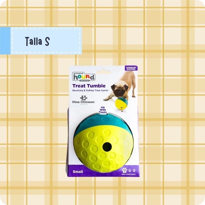Treat tumble talla S juguete cognitivo para perros tipo puzzle Nina Ottosson nivel 1 