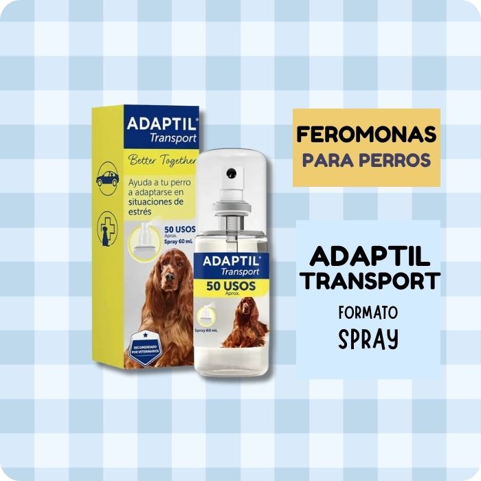 Adaptil Transport Spray 60ml para calmar perros en viajes y situaciones estresantes