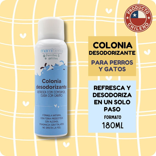 Colonia desodorizante para perros y gatos  100% natural mamitierra