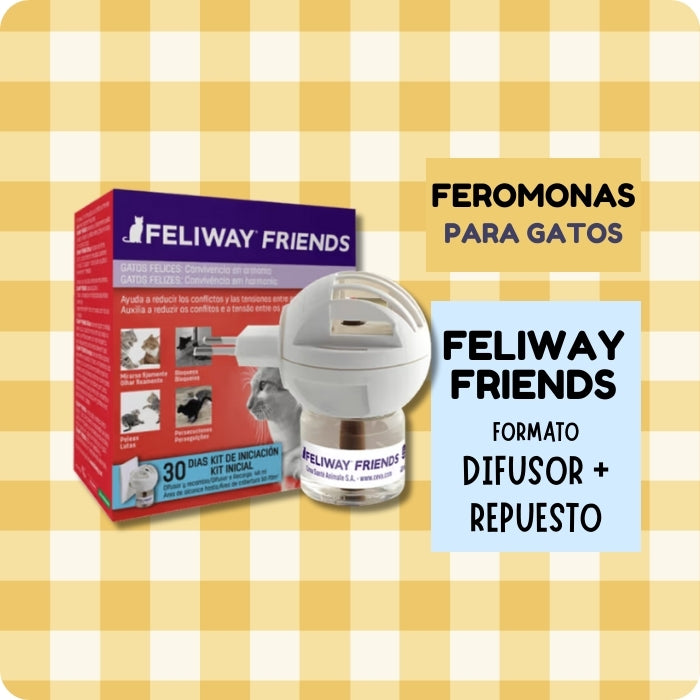 Feliway friends difusor repuesto feromans de convivencia para gatos