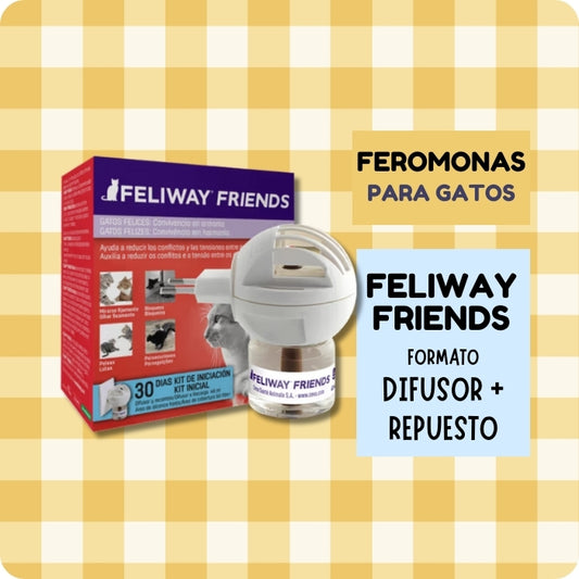 Feliway friends difusor repuesto feromans de convivencia para gatos