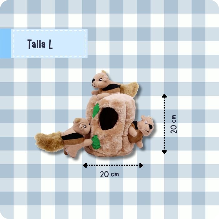 Hide a Squirrel talla L peluche cognitivo sensorial para perros