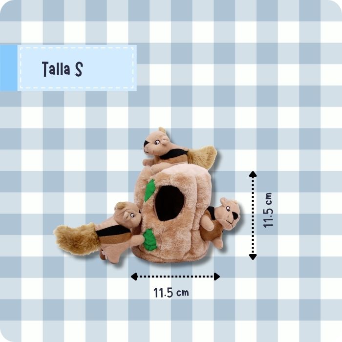 Hide a Squirrel talla S peluchecognitivo sensorial para perros