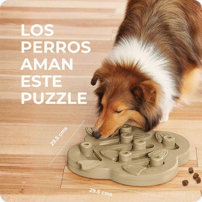 Los perros aman este puzzle cognitivo nivel 2 para comer premios de Nina Ottosson es el Dog Hide n' Slide