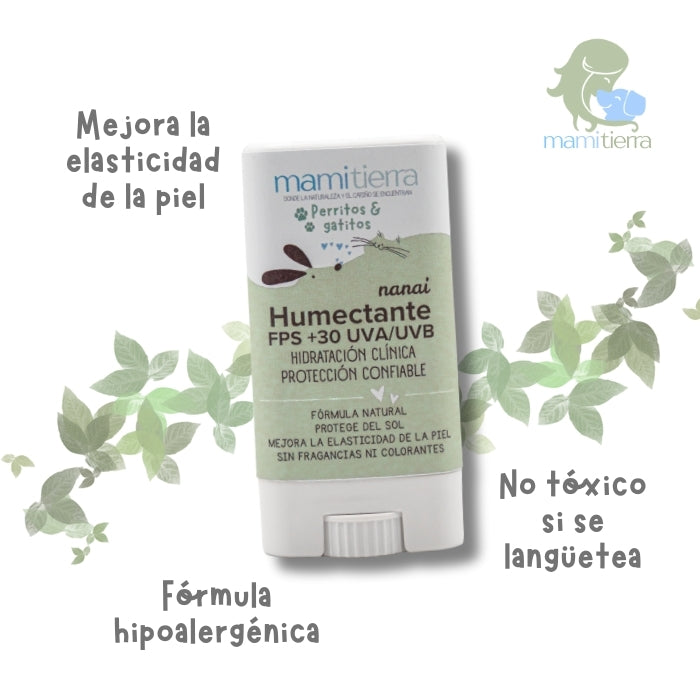 Propiedades Humectante nanai mamitierra para perros y gatos