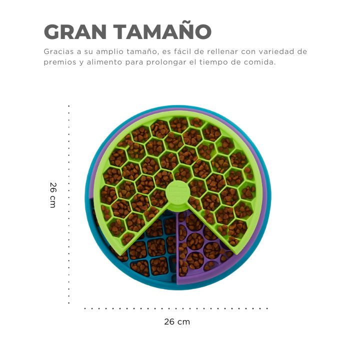Puzzle Lickin' Layers Nivel de Nina Ottosson mide 26cm de diámetro