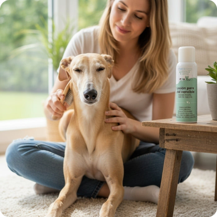 Loción para piel sensible en uso mamitierra