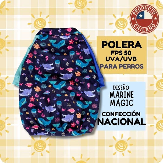 Polera con filtro solar FPS 50 para perros ZullyPet