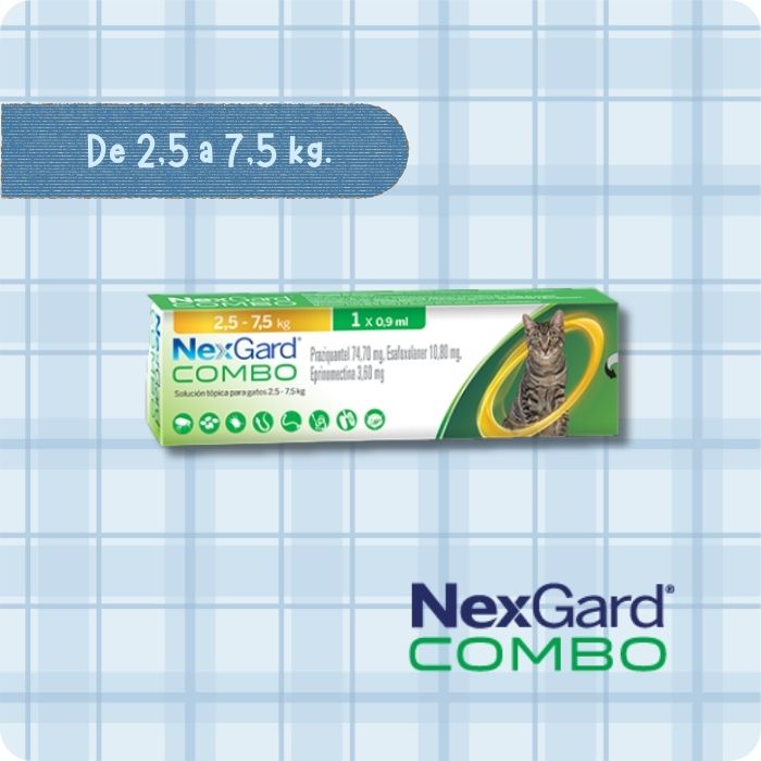 Nexgard combo de 2.5 a 7.5