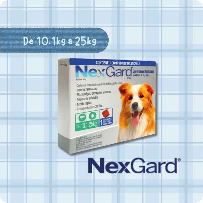 Nexgard Comprimido masticable para perros 3 tabletas