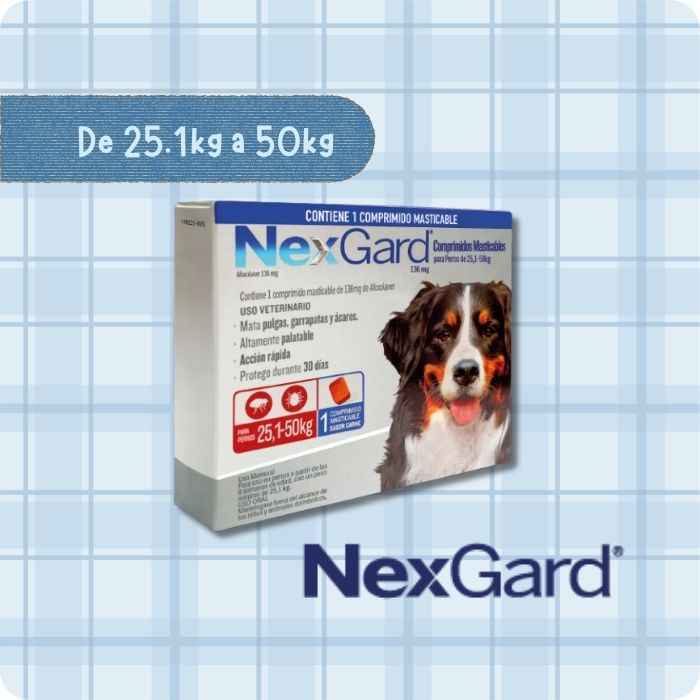 Nexgard Comprimido masticable para perros 3 tabletas