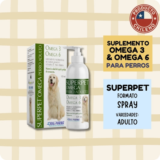 Superpet Omega 3 y Omega 6 para perros adultos