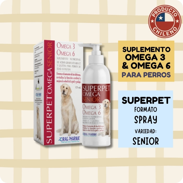 Superpet Omega 3 y 6 para perros Senior
