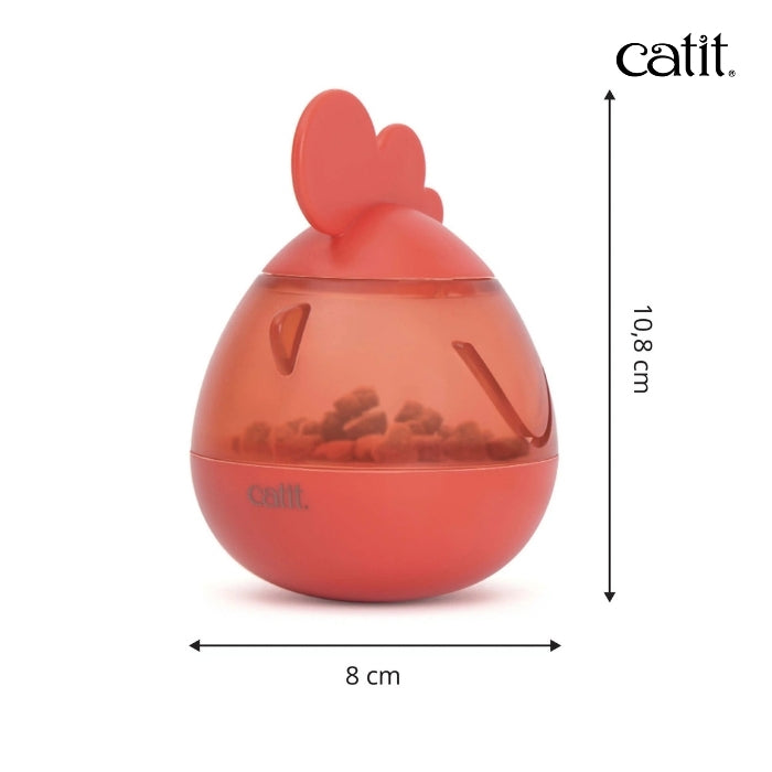 Tamaño Juguete cognitivo para gatos dispensador de golosinas nivel 1 catit PIXI modelo Gallo Rooster