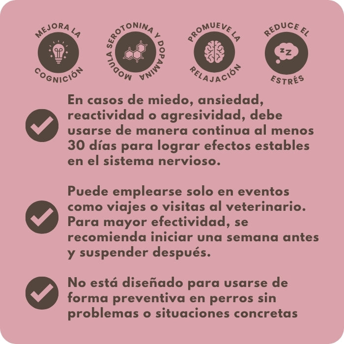 Recomendaciones 1 suplemento natural para perros Calming Power Winga