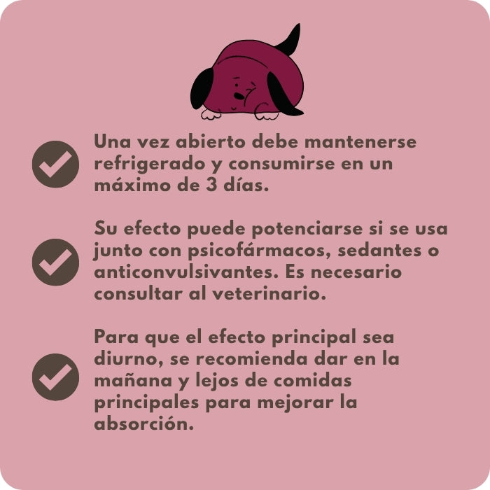 Recomendaciones 2 suplemento natural para perros Calming Power Winga