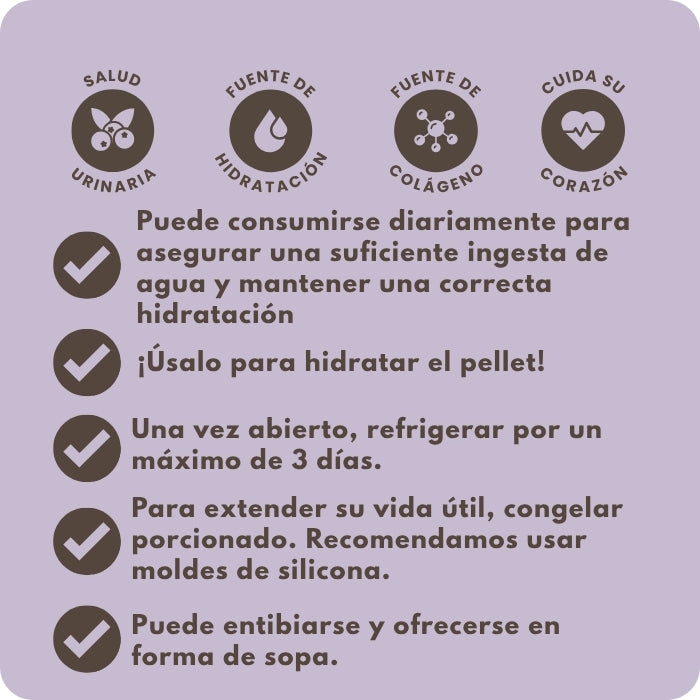 Recomendaciones 1 Suplemento alimenticio natural para gatos Caldo de Huesos Winga