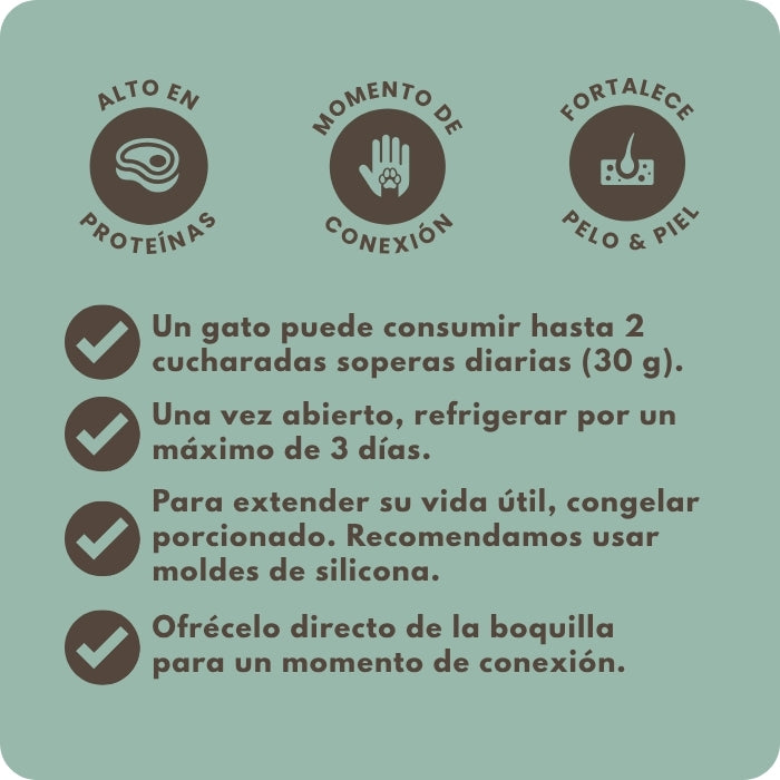 Recomendaciones 1 snack untable para gatos Pork Paradise Winga